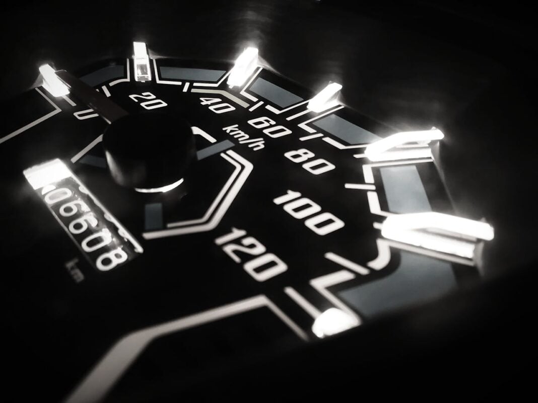 Photo by Tushar Petare: https://www.pexels.com/photo/closeup-photo-of-analog-speedometer-1394990/