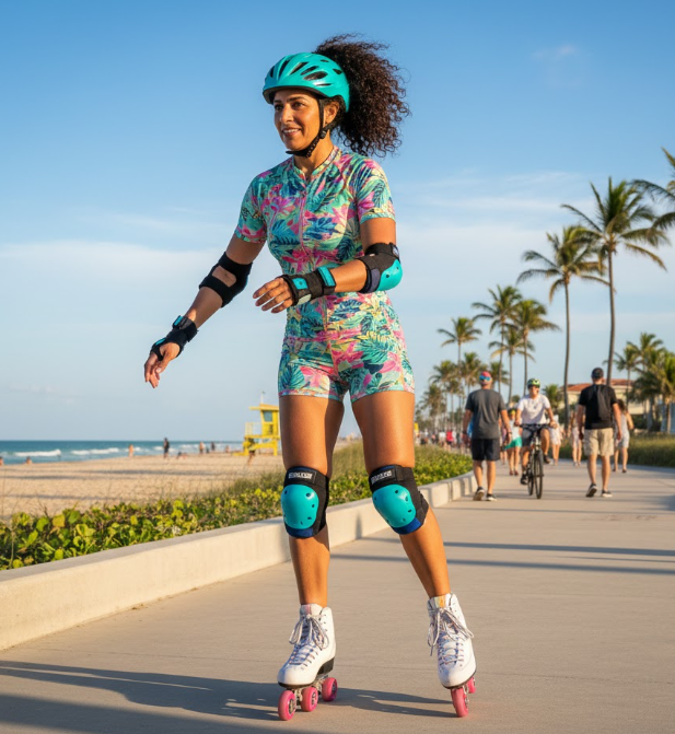 Grace on Wheels: Mary Hoover Drucker’s Neon Sunset in Palm Beach
