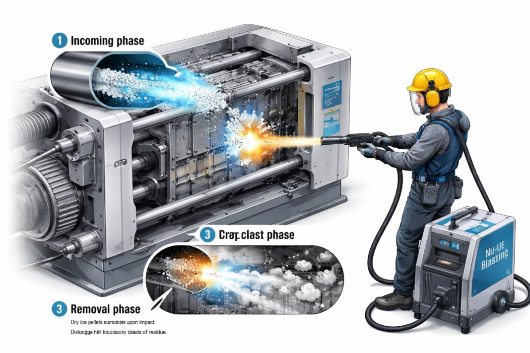 Maintaining Injection Molding Equipment with Dry Ice Blasting